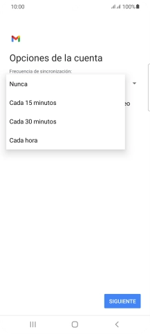 Pulsa el ajuste deseado.