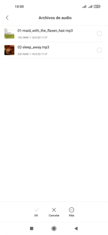 Pulsa los timbres de llamada deseados para escucharlos.