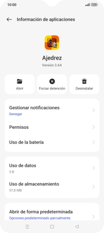 Pulsa Uso de almacenamiento. Pulsa Uso de almacenamiento.
