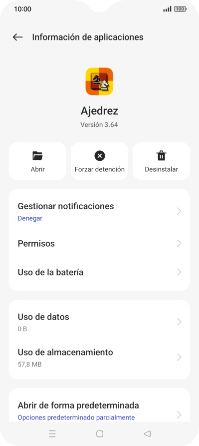 Pulsa Uso de almacenamiento. Pulsa Uso de almacenamiento.