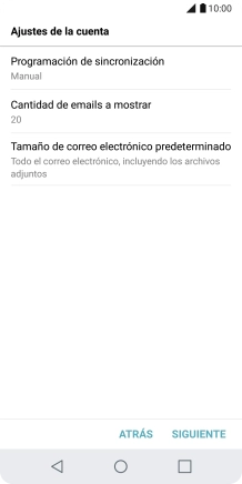 Pulsa Programación de sincronización.