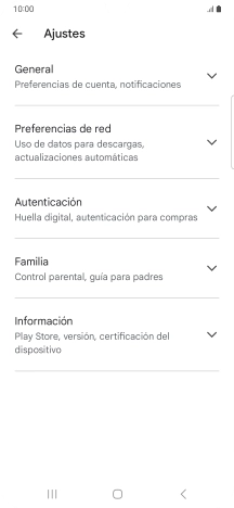 Pulsa Preferencias de red.