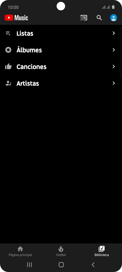 Pulsa la categoría deseada.