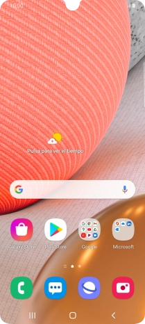 Desliza dos dedos hacia abajo desde la parte superior de la pantalla.