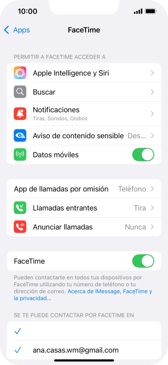 Pulsa el indicador junto a 