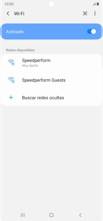 Pulsa la red wifi deseada.