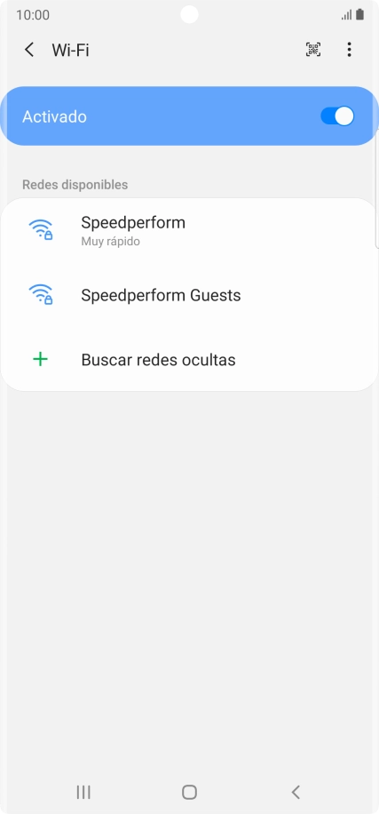Pulsa la red wifi deseada.