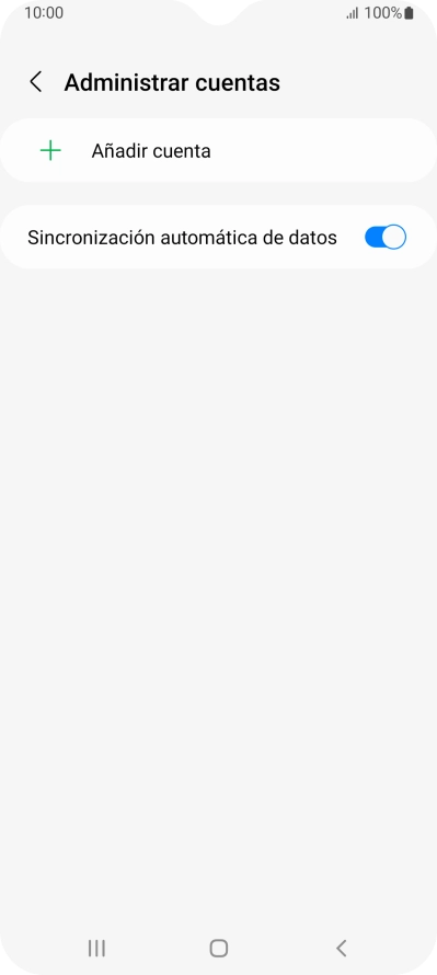 Pulsa Añadir cuenta.