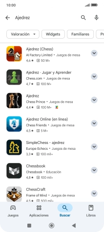 Pulsa la app deseada.