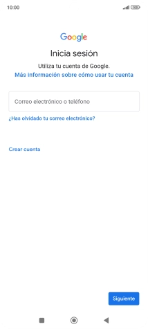 Si no tienes una cuenta de Google, pulsa Crear cuenta y sigue las indicaciones de la pantalla para ver cómo crear una cuenta nueva.