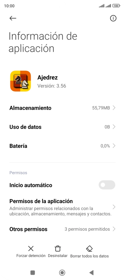 Pulsa la tecla de inicio para terminar y regresar a la pantalla de inicio.