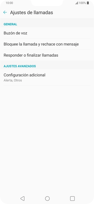 Pulsa Buzón de voz.