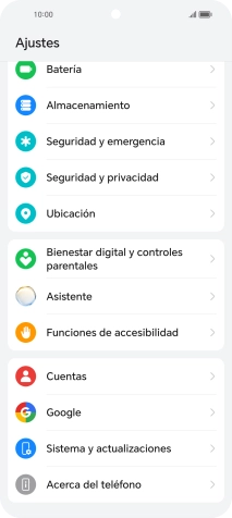Pulsa Sistema y actualizaciones.