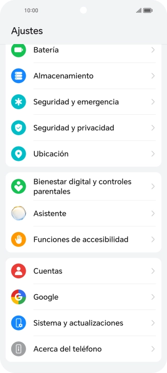 Pulsa Sistema y actualizaciones.