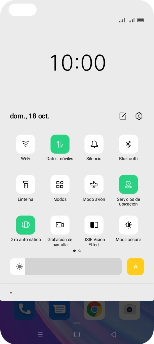 Pulsa el icono de ajustes.