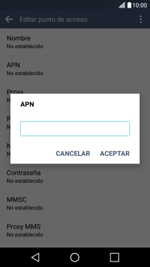 Introduce airtelwap.es y pulsa ACEPTAR.