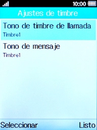 Selecciona Tono de timbre de llamada.