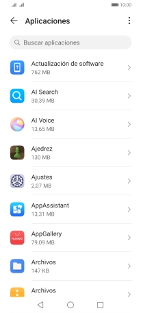 Pulsa la app deseada.