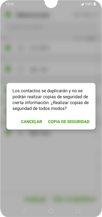 Pulsa COPIA DE SEGURIDAD.