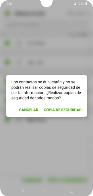 Pulsa COPIA DE SEGURIDAD.