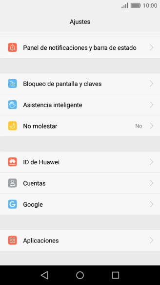 Pulsa Bloqueo de pantalla y claves.