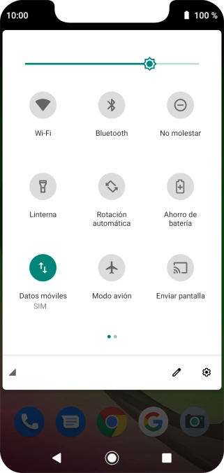 Pulsa el icono de ajustes. Pulsa el icono de ajustes.