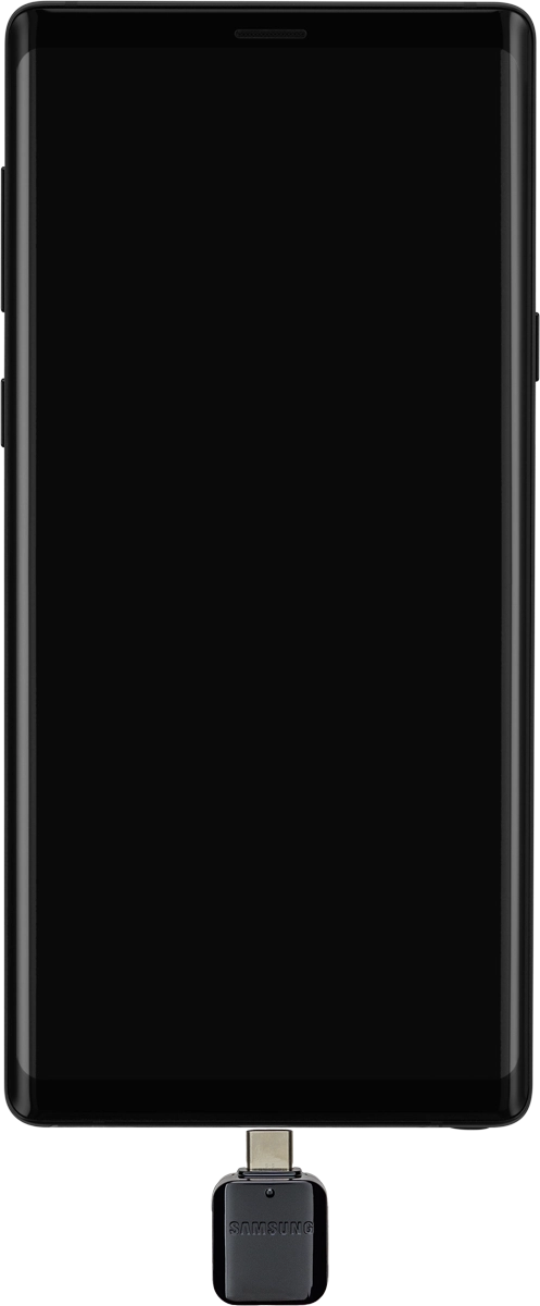 Conecta tu teléfono al otro teléfono a través de un cable de datos o utilizando el adaptador que viene incluido en la caja.