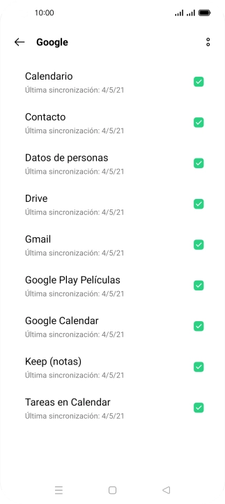 Pulsa la tecla de inicio para terminar y regresar a la pantalla de inicio.