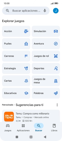 Pulsa en el campo de búsqueda.