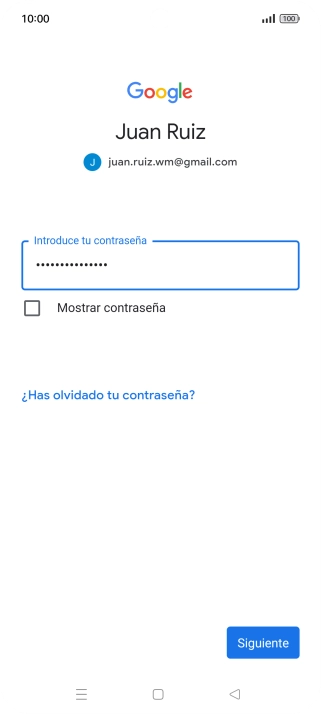 Pulsa Siguiente.