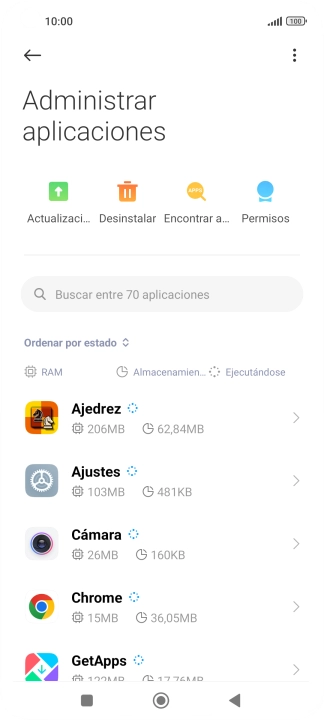 Pulsa la app deseada.