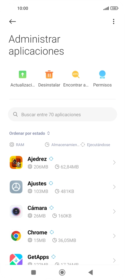 Pulsa la app deseada.