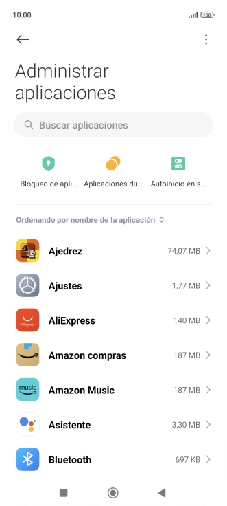 Pulsa la app deseada.
