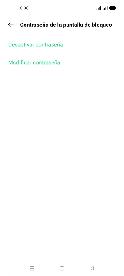 Pulsa Desactivar contraseña.