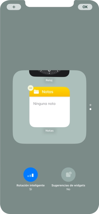 Pulsa Rotación inteligente para activar o desactivar la función.