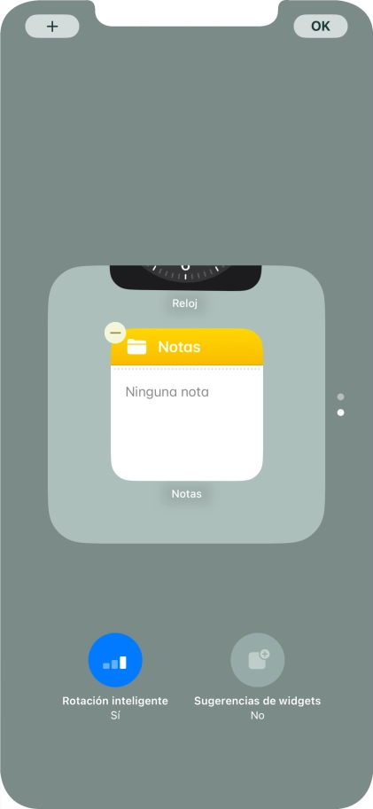 Pulsa Rotación inteligente para activar o desactivar la función.