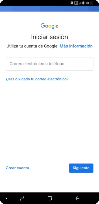 Si no tienes una cuenta de Google, pulsa Crear cuenta y sigue las indicaciones de la pantalla para ver cómo crear una cuenta nueva.