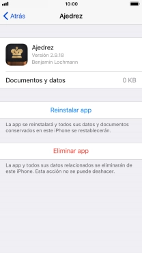 Pulsa la tecla de inicio para terminar y regresar a la pantalla de inicio.
