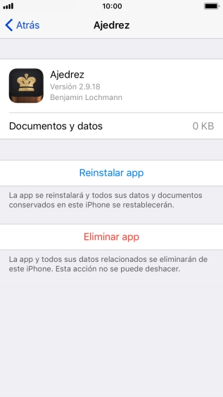 Pulsa la tecla de inicio para terminar y regresar a la pantalla de inicio.