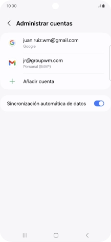 Pulsa el indicador junto a 