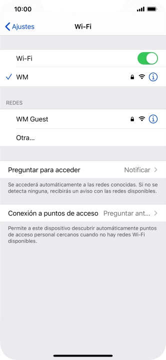 Desliza el dedo hacia arriba desde la parte inferior de la pantalla para terminar y volver a la pantalla de inicio.