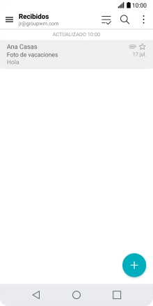 Desliza el dedo hacia la derecha desde la parte izquierda de la pantalla.