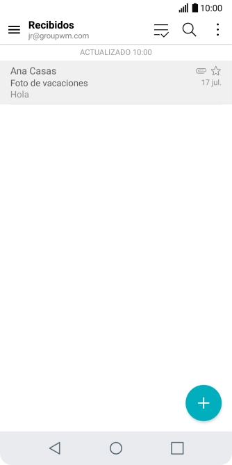 Desliza el dedo hacia la derecha desde la parte izquierda de la pantalla.