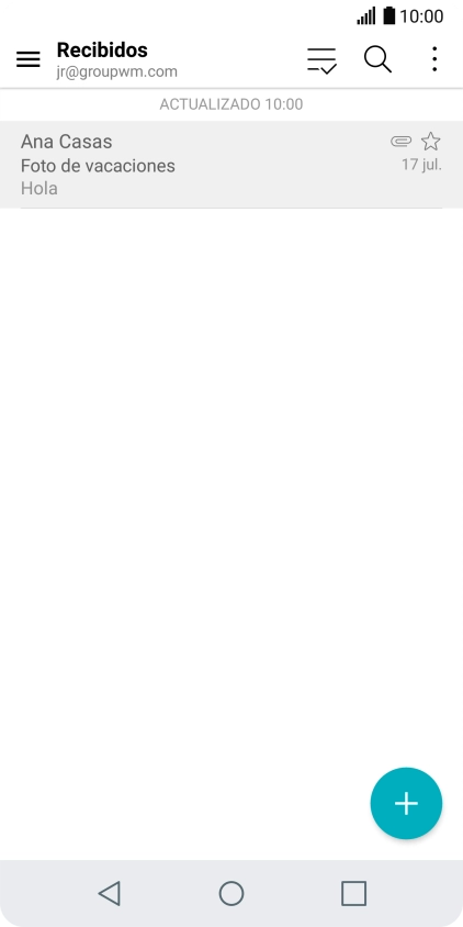 Desliza el dedo hacia la derecha desde la parte izquierda de la pantalla.