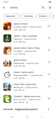 Pulsa la app deseada.