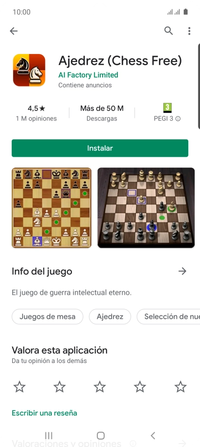 Pulsa Instalar y sigue las indicaciones de la pantalla para instalar la app.