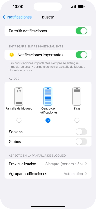 Pulsa el indicador junto a 