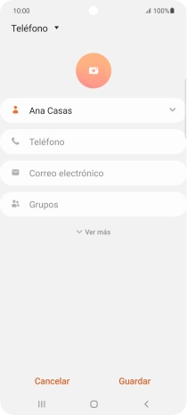 Pulsa Teléfono e introduce el número de teléfono deseado.