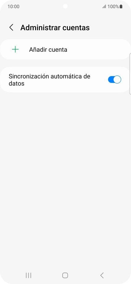 Pulsa Añadir cuenta.