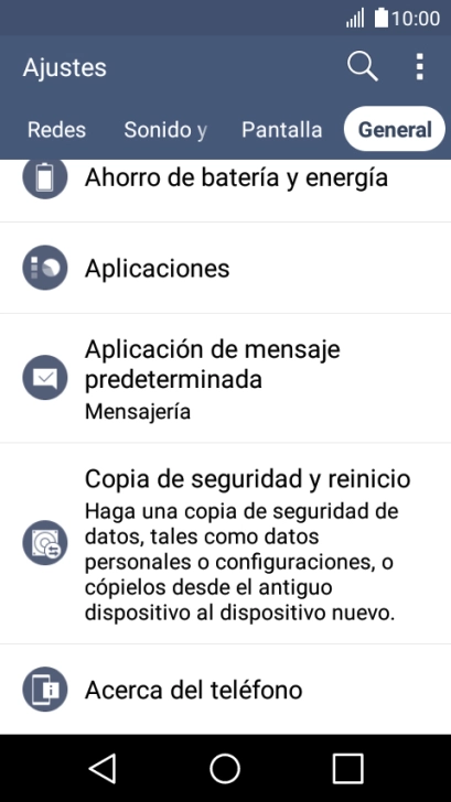 Pulsa Acerca del teléfono.